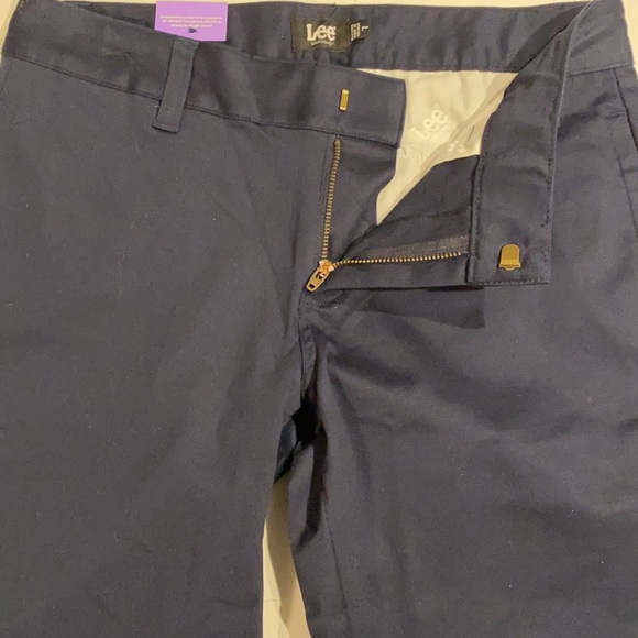 Lee Uniforms SZ 7 Juniors Low Rise Bootcut Navy Pants New D23 - Picture 11 of 13